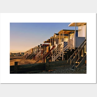 Thorpe Bay Beach Huts Essex England Posters and Art